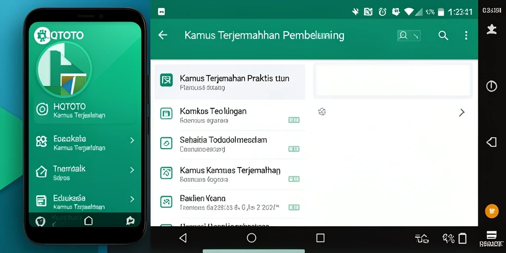 Tampilan antarmuka HQTOTO yang ramah pengguna untuk Kamus Terjemahan.