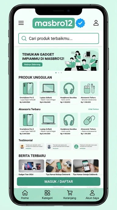 Halaman Resmi Masbro12 untuk Pengguna Android
