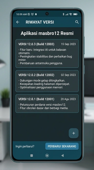 Riwayat versi aplikasi masbro12 untuk pengguna Android